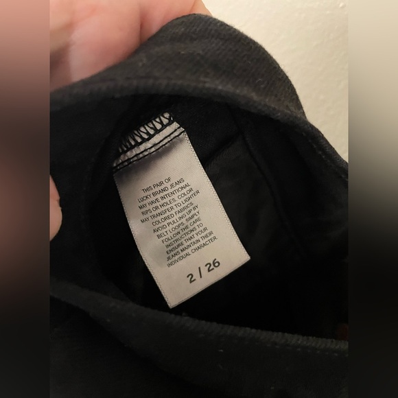 ✨Lucky Brand Black Denim Wide Leg Size 2/26 - Picture 9 of 9